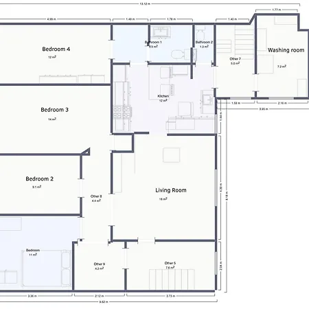 Family-friendly Spacious 4br Near Downtown & Ocean Apartment Bergen